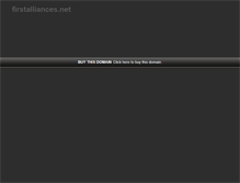 Tablet Screenshot of firstalliances.net